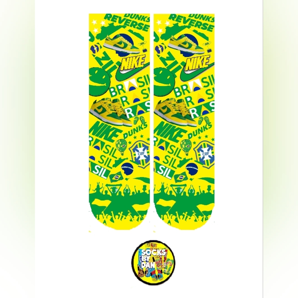 Brazil reverse dunks socks - Picture 2 of 2